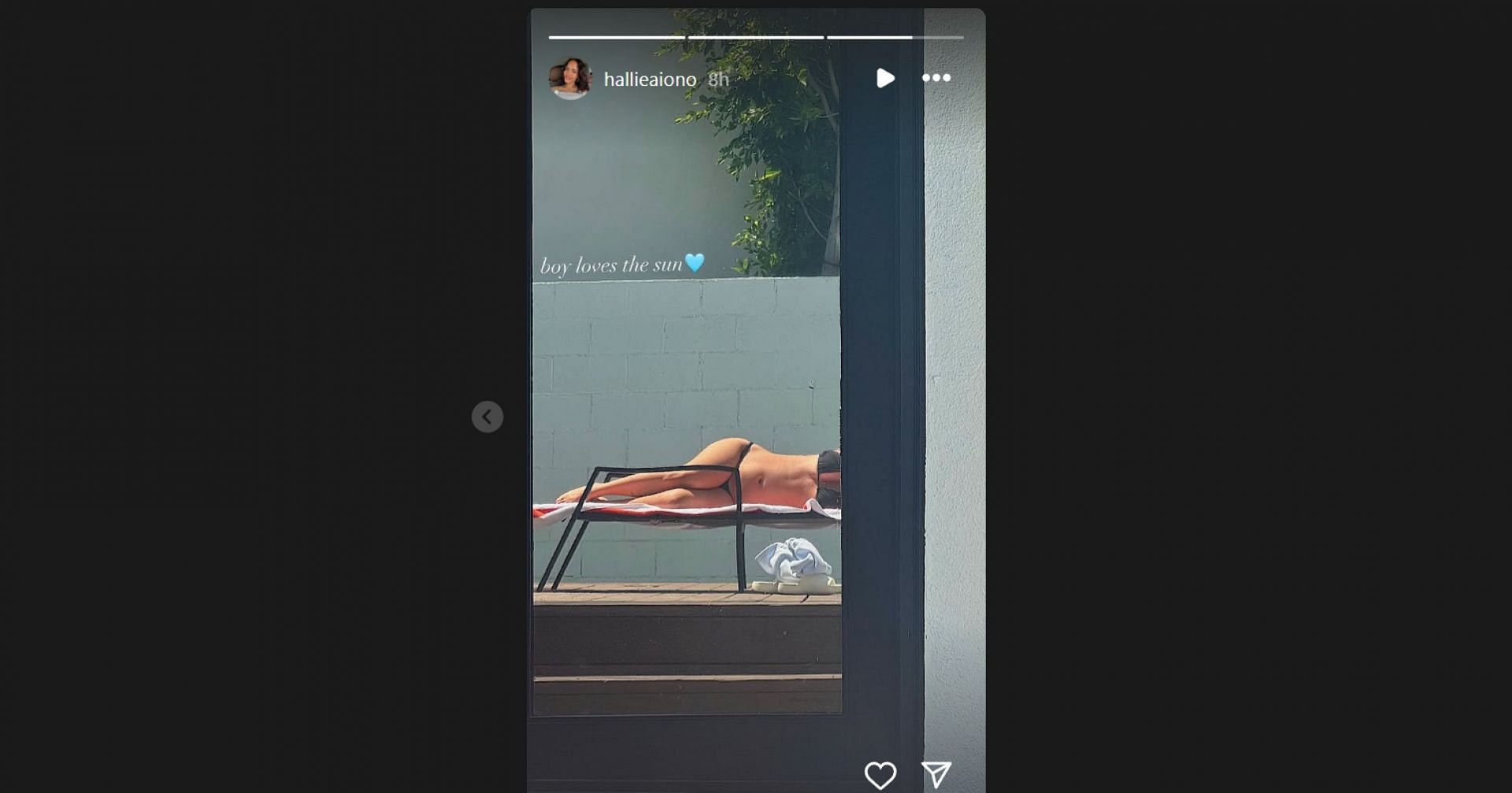 Puka Nacua's girlfriend, Hallie Aiono, enjoys relaxing weekend/@hallieaiono